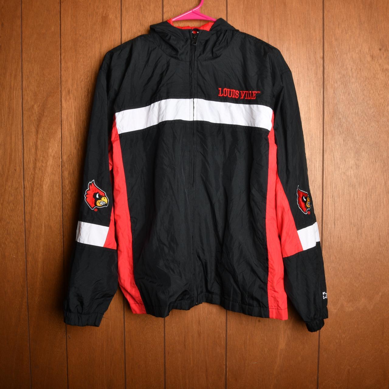 Vintage Louisville Cardinals Starter Puffer Jacket Size XL Red 