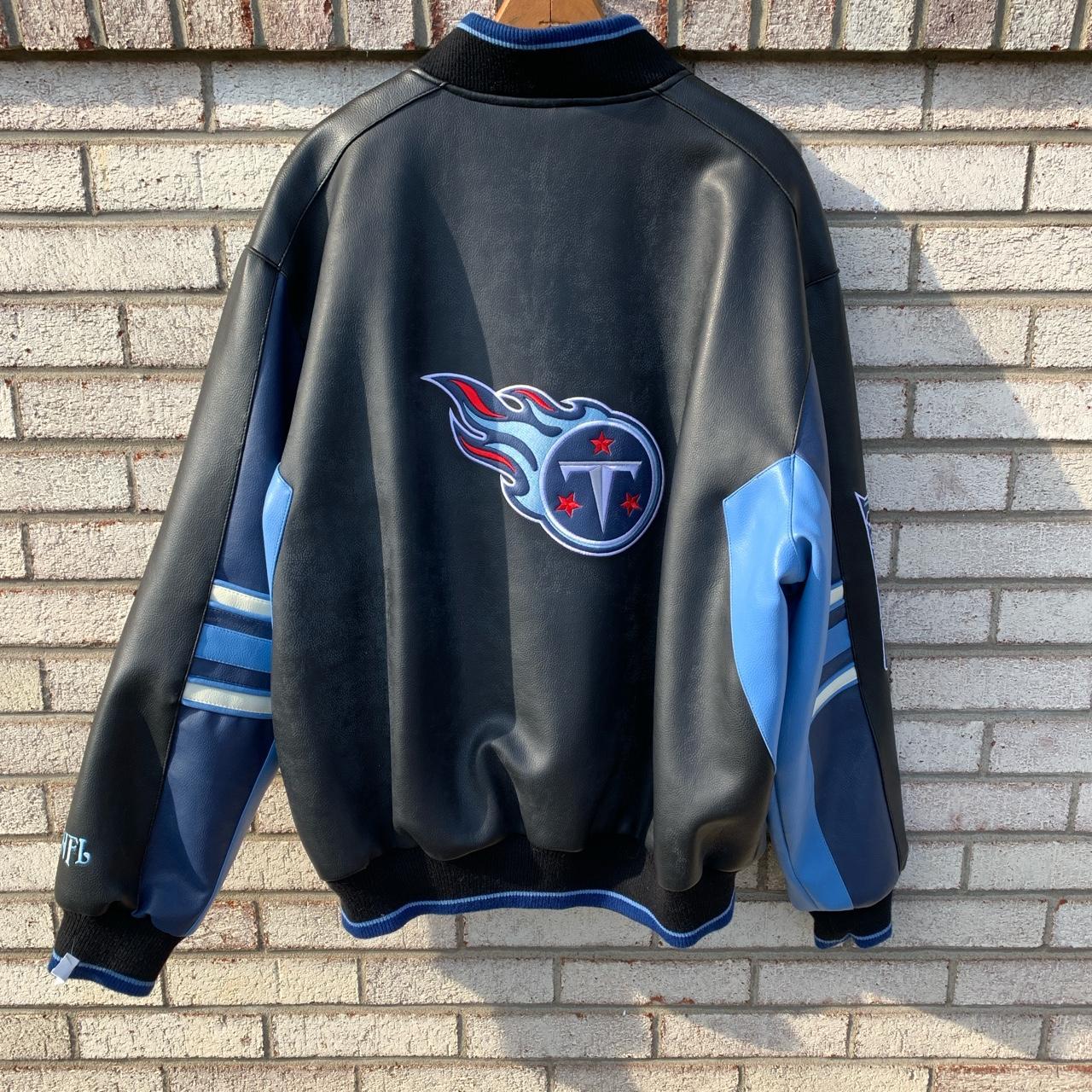 Tennessee Titans Zip Up Hoodie Size XXL - Depop