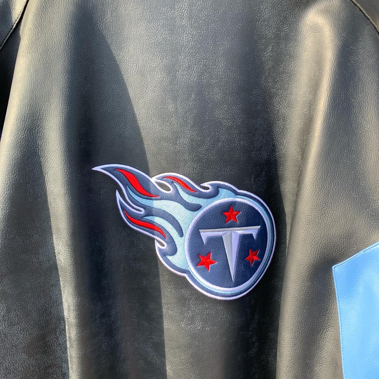 Tennessee Titans Logo NFL Leather Jacket For Men And Women