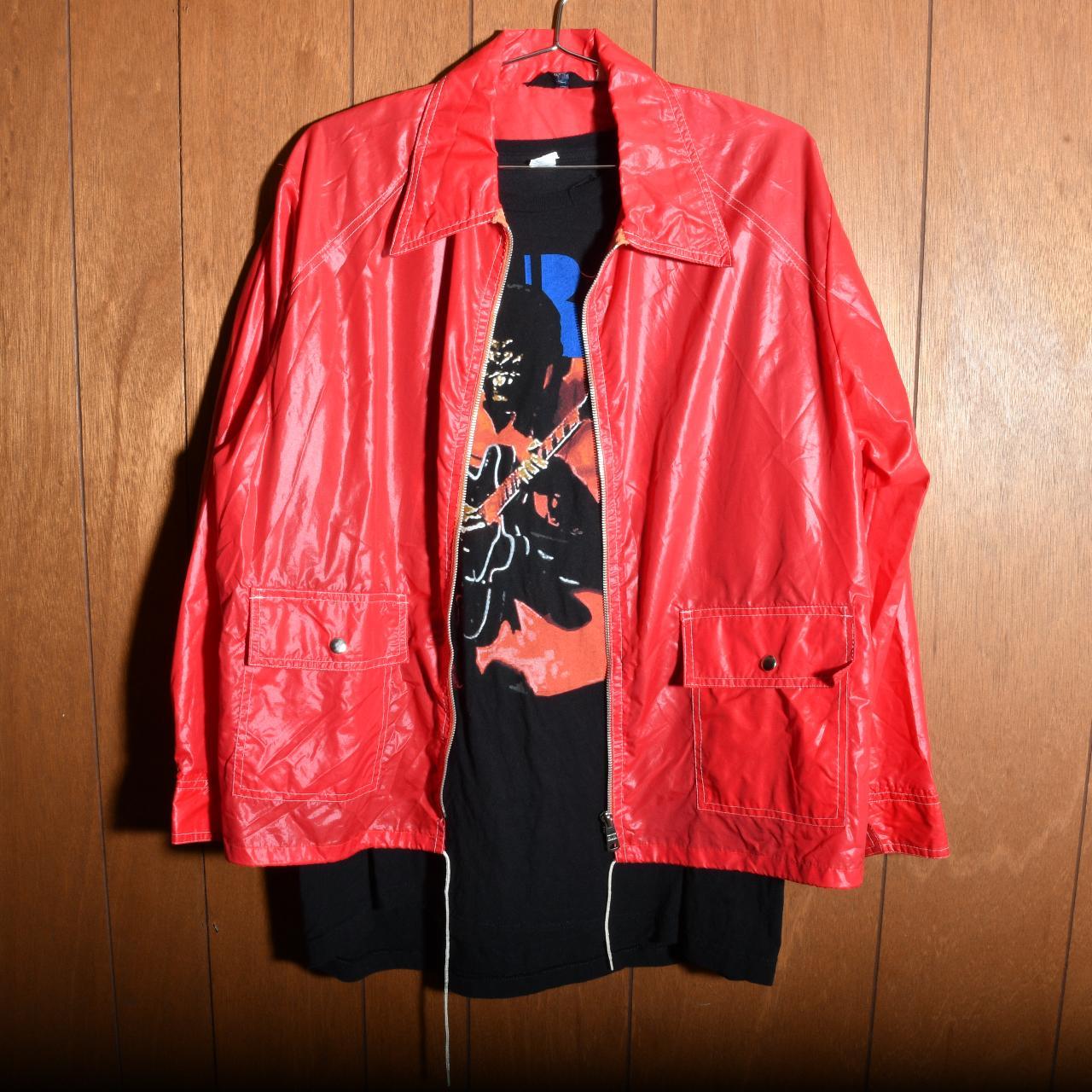 Vintage Men's Plus Size Jacket - Red - XL