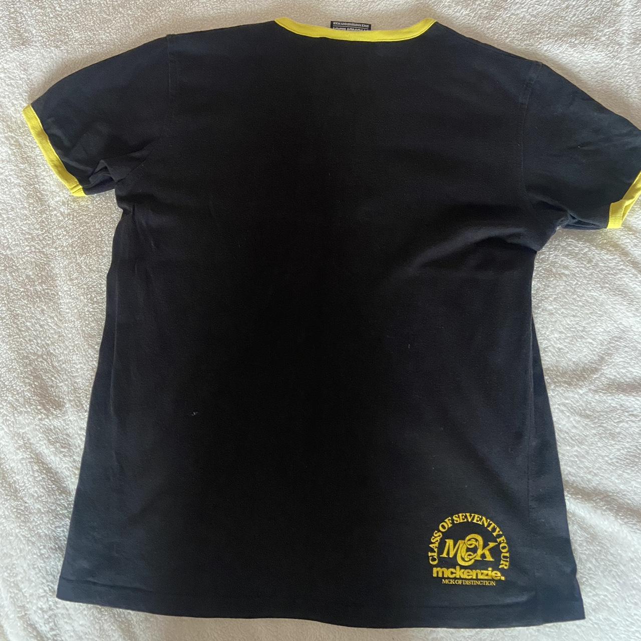 Men's Black and Yellow T-shirt | Depop