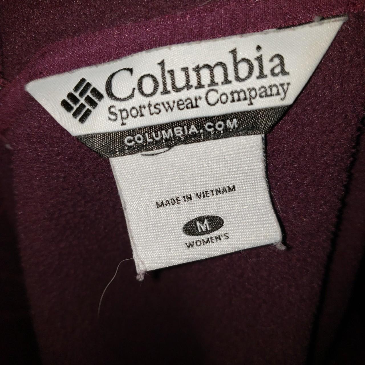 Purple Columbia fleece jacket. Size Medium, great... - Depop