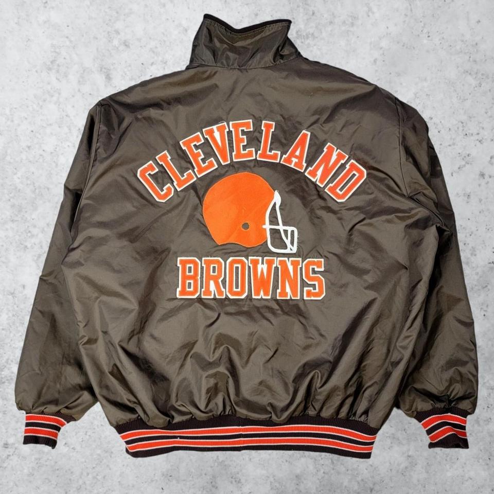 Vintage Cleveland Browns Bomber Jacket XXL Any - Depop