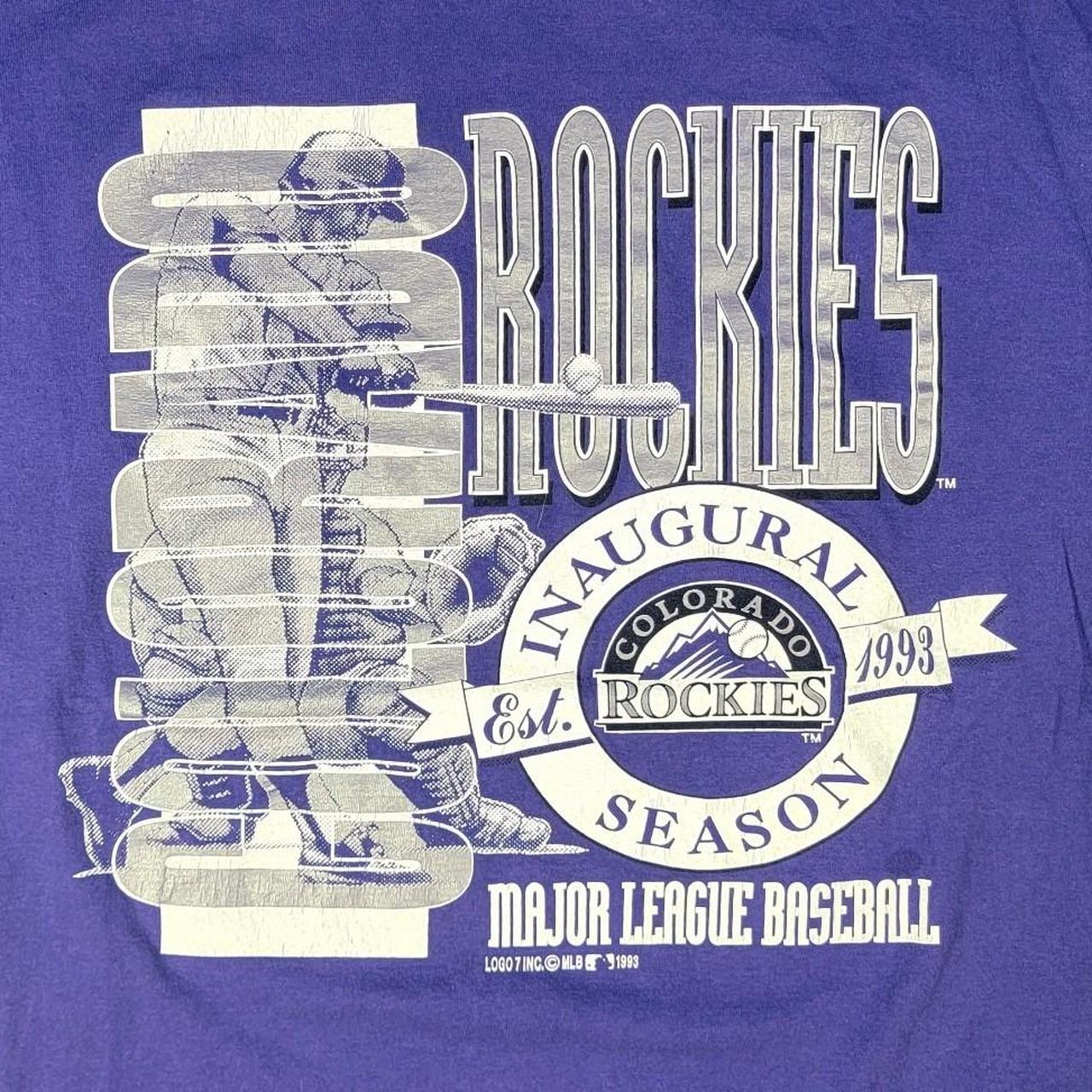 Vintage 1993 Colorado Rockies t-shirt Made In - Depop