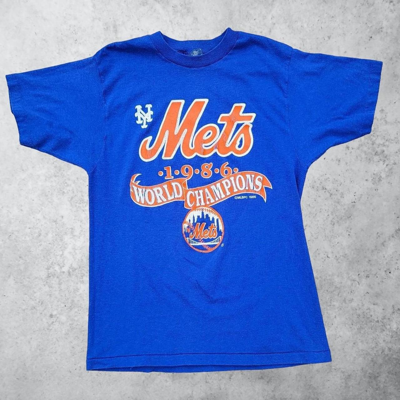 New York Mets MLB 1986 World Series Crewneck - Depop