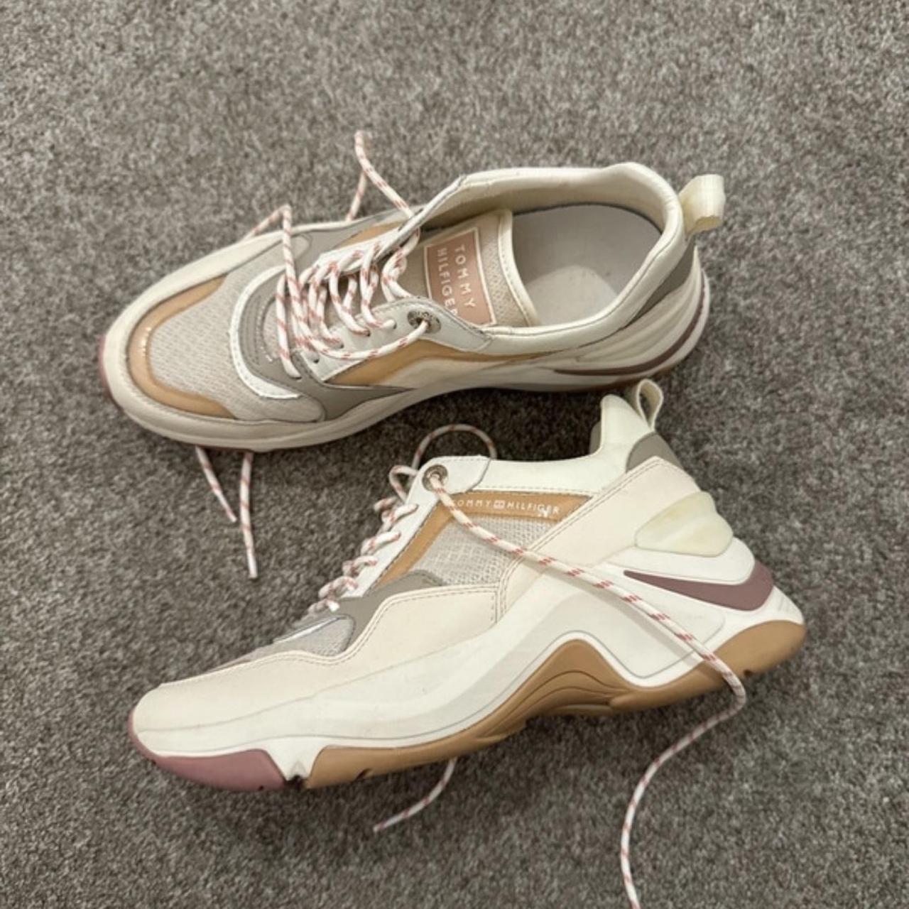 Tommy Hilfiger Sneakers Internal Wedge Sporty Sneaker Tommy Hilfiger  Internal Wedge Chunky Trainers Depop