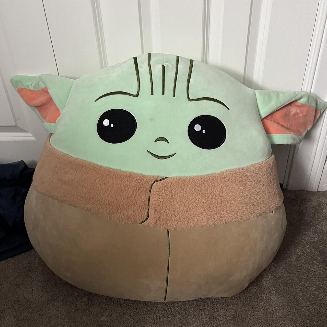description baby yoda squishmallow ☆ condition... Depop