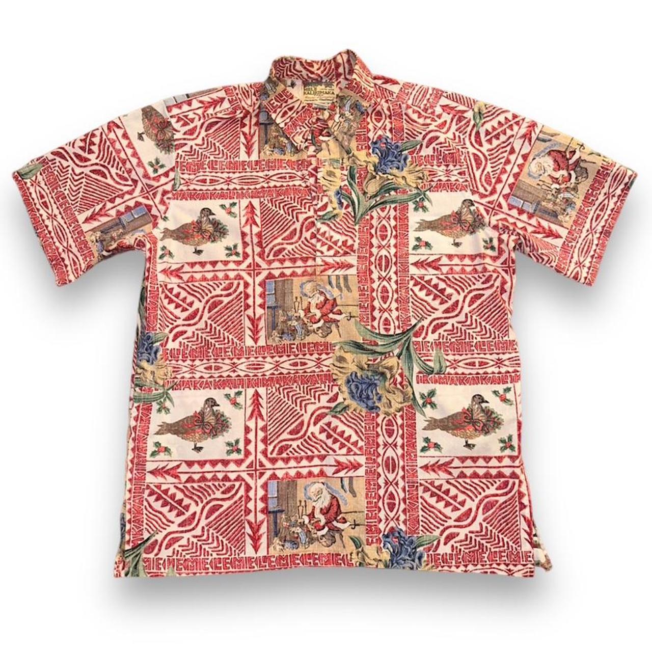 Vintage Mele Kalikimaka Reyn Spooner Hawaiian Christmas Shirt 