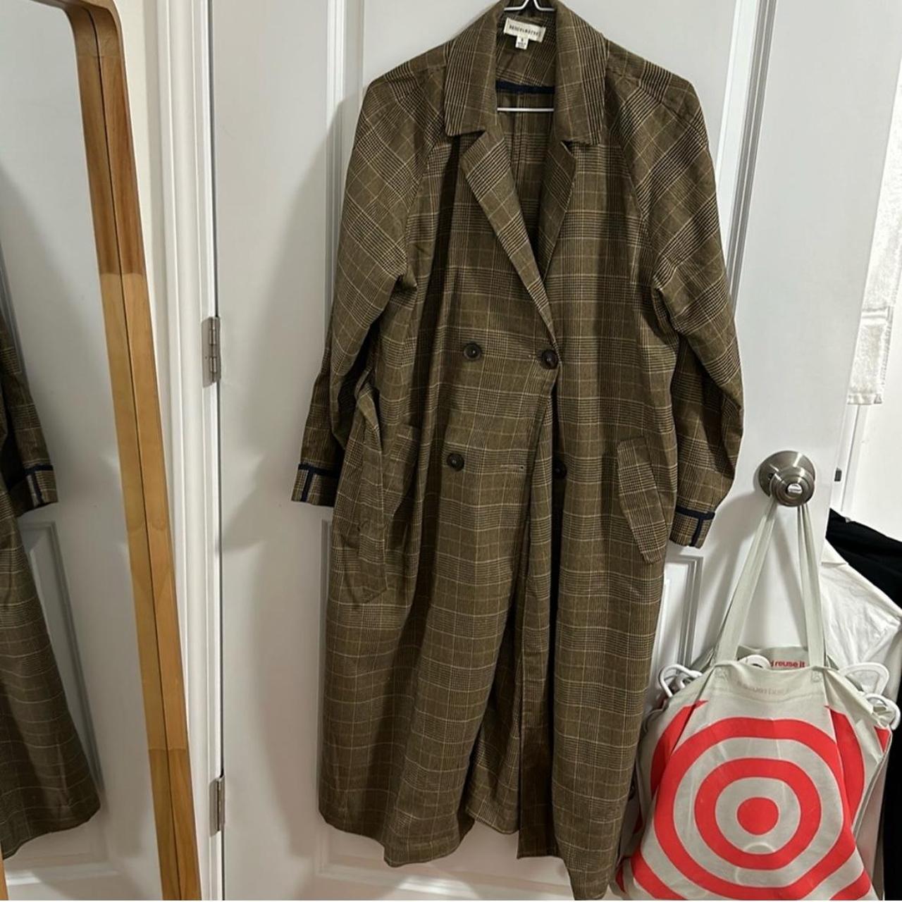 Clothing Toteme Montella Coat Toteme Collar Trench Coat Check Long