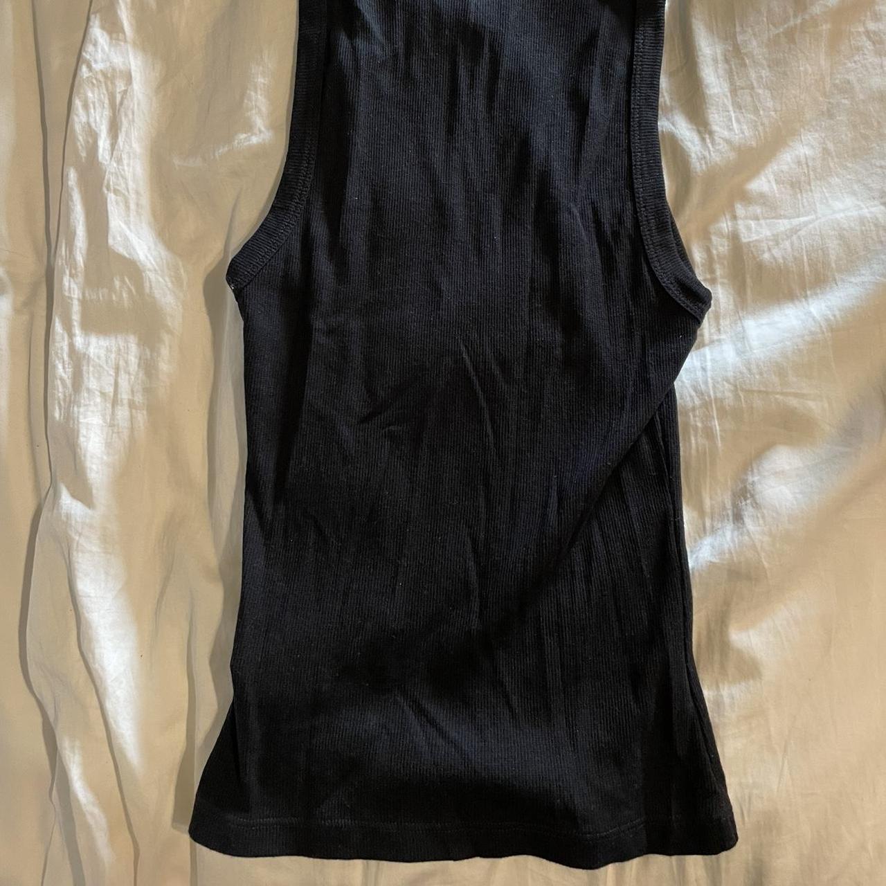 Kookai ribbed high neck tank top. Labelled size 0... - Depop