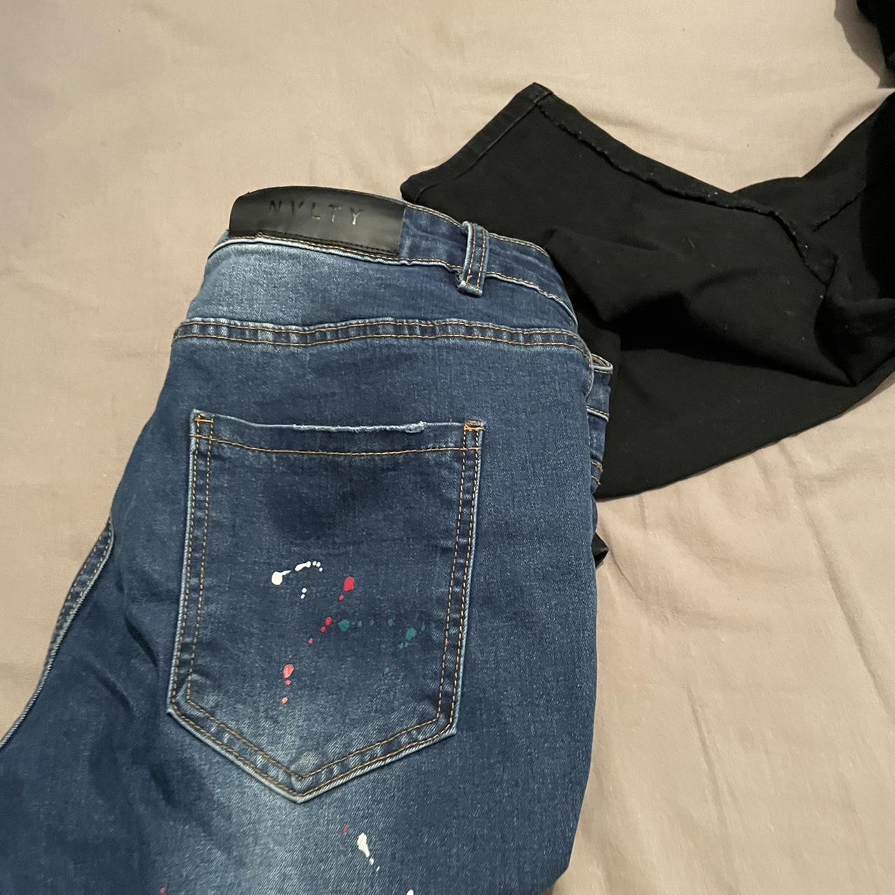 Nvlty blue jeans Size 30 waist 32 length selling... Depop