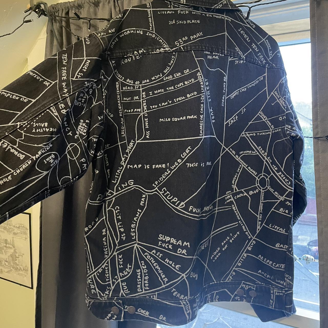 Mark Gonzales Supreme Gonz Map Work Jacket SUPREME 19SS Gonz Map