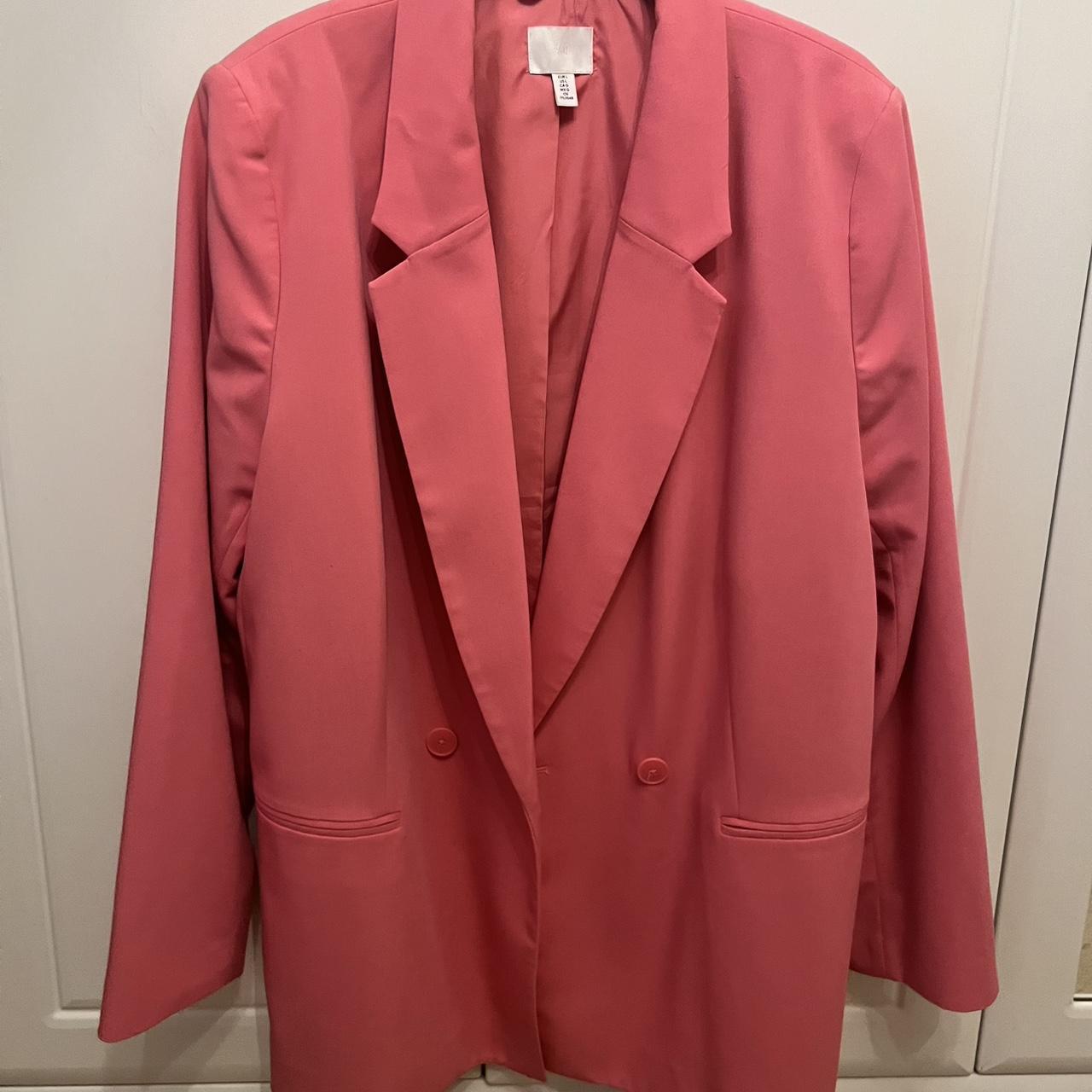 Pink h&m blazer best sale