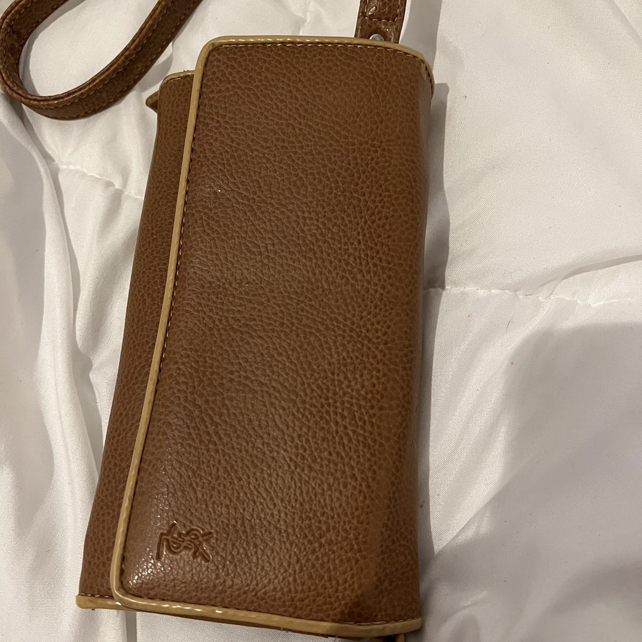 Yves Saint Laurent Tan Leather Zip Around Wallet Yves Saint