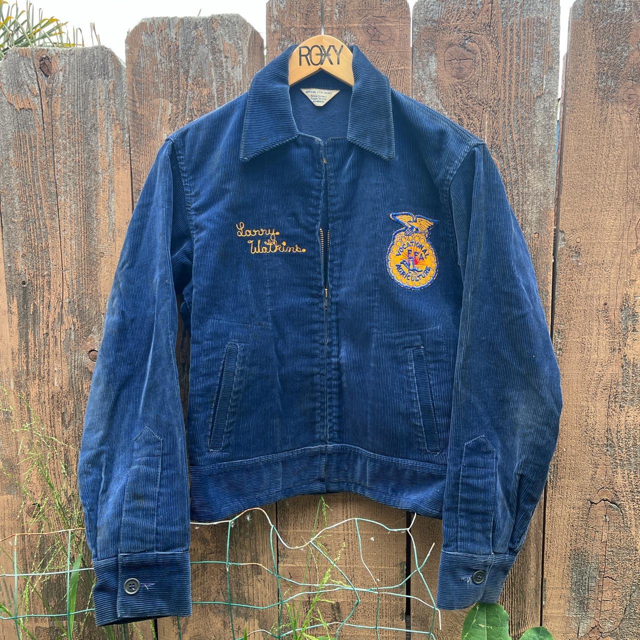 American Vintage Women's Blue Jacket | Depop