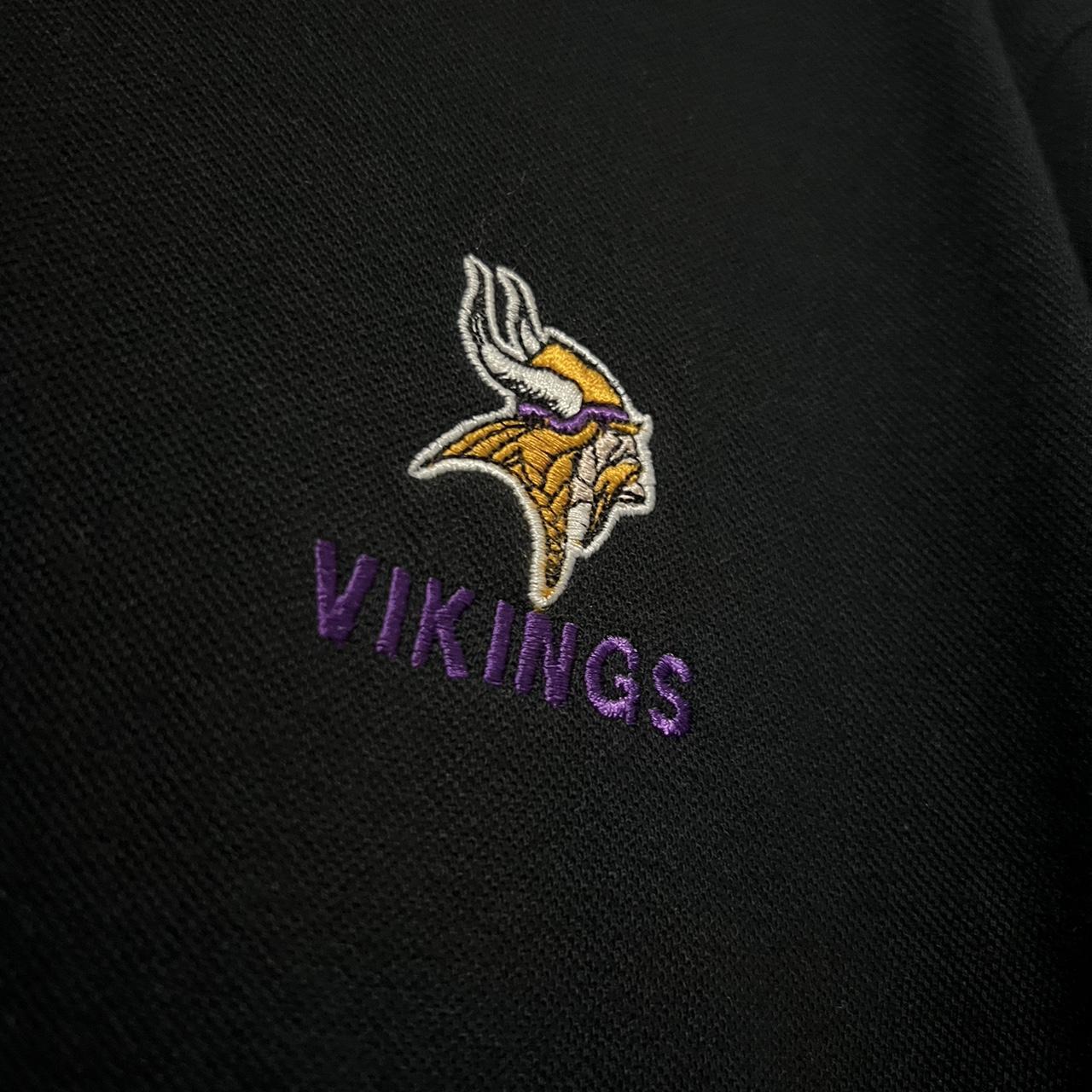 Vintage Minnesota Vikings Mens Polo Shirt The Edge - Depop