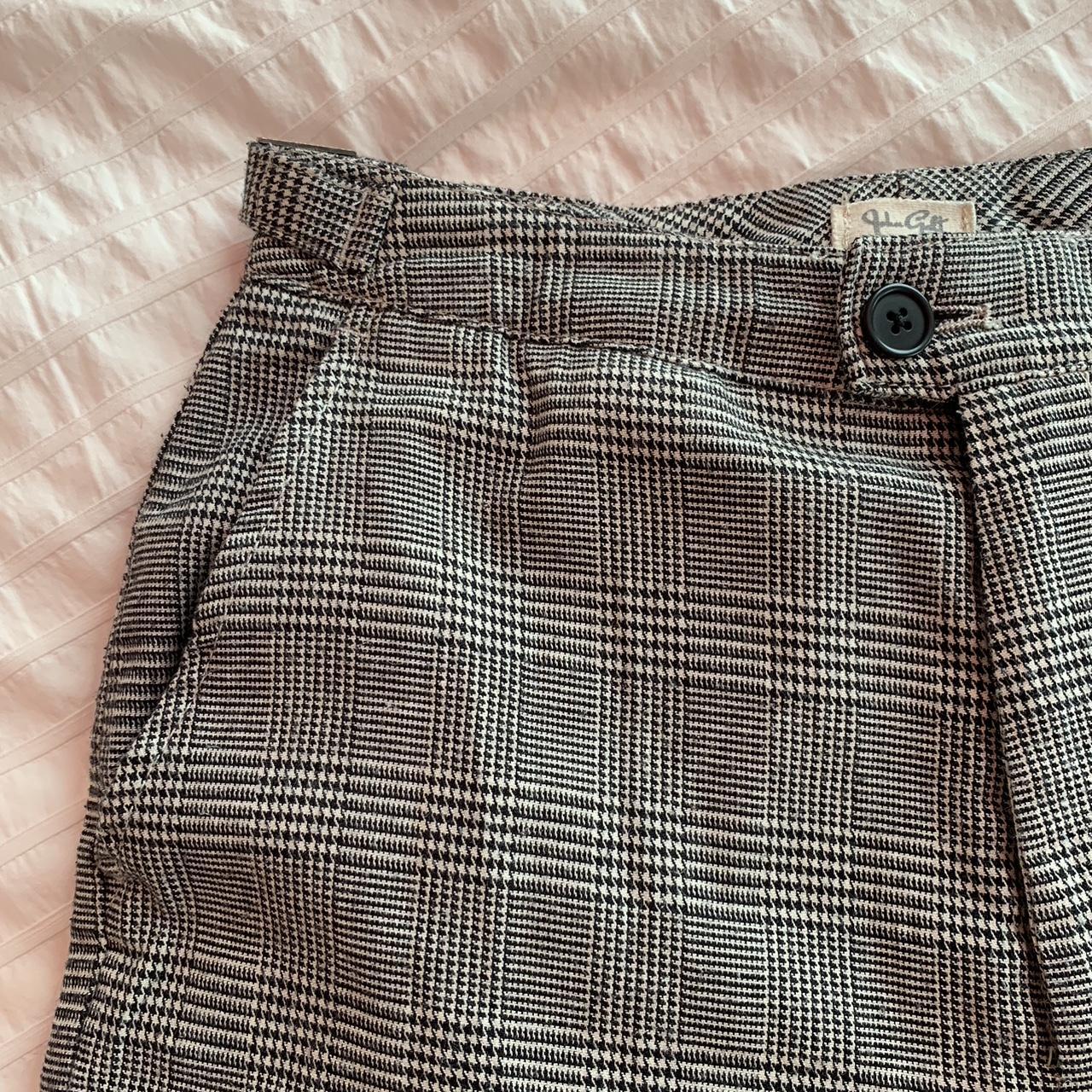 Brandy Melville plaid print flare pants the perfect - Depop