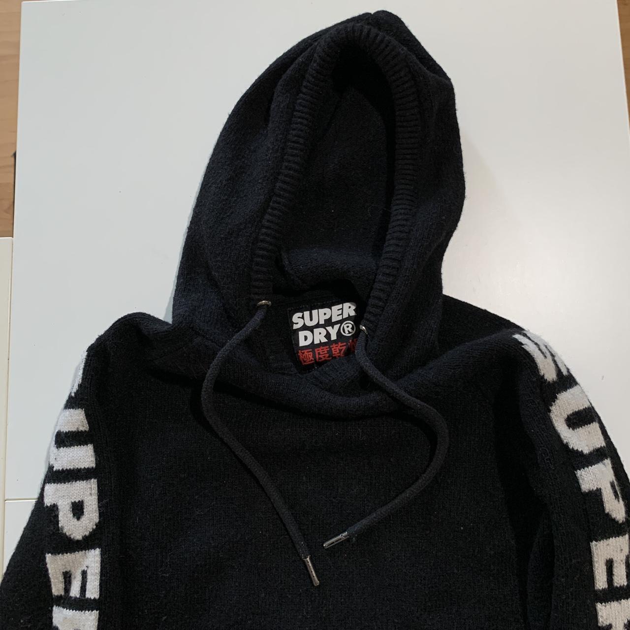 Superdry Women's Black and White Hoodie (3)