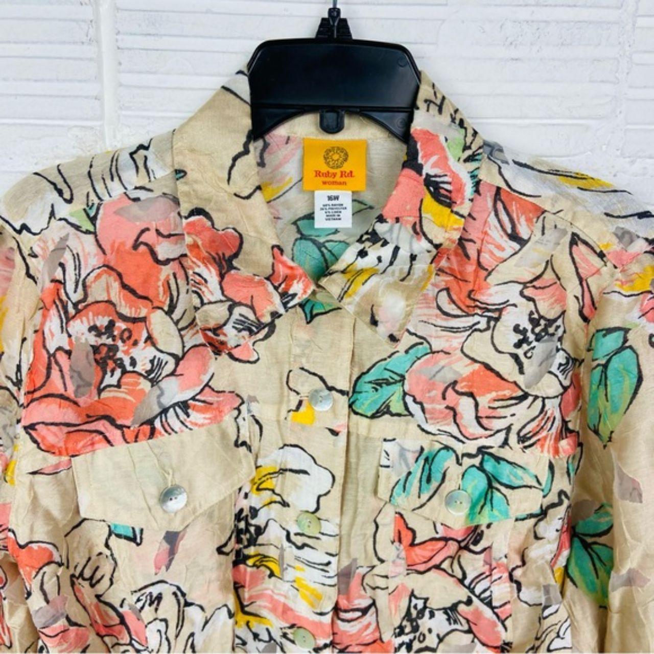 Ruby Rd. Women's Blouse - Multi/Cream - 16 – Ruby… - image 4