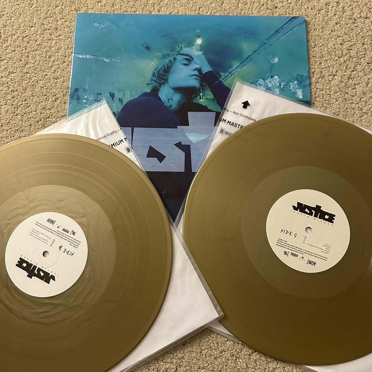 Justin Bieber Justice Walmart gold vinyl record. | Depop
