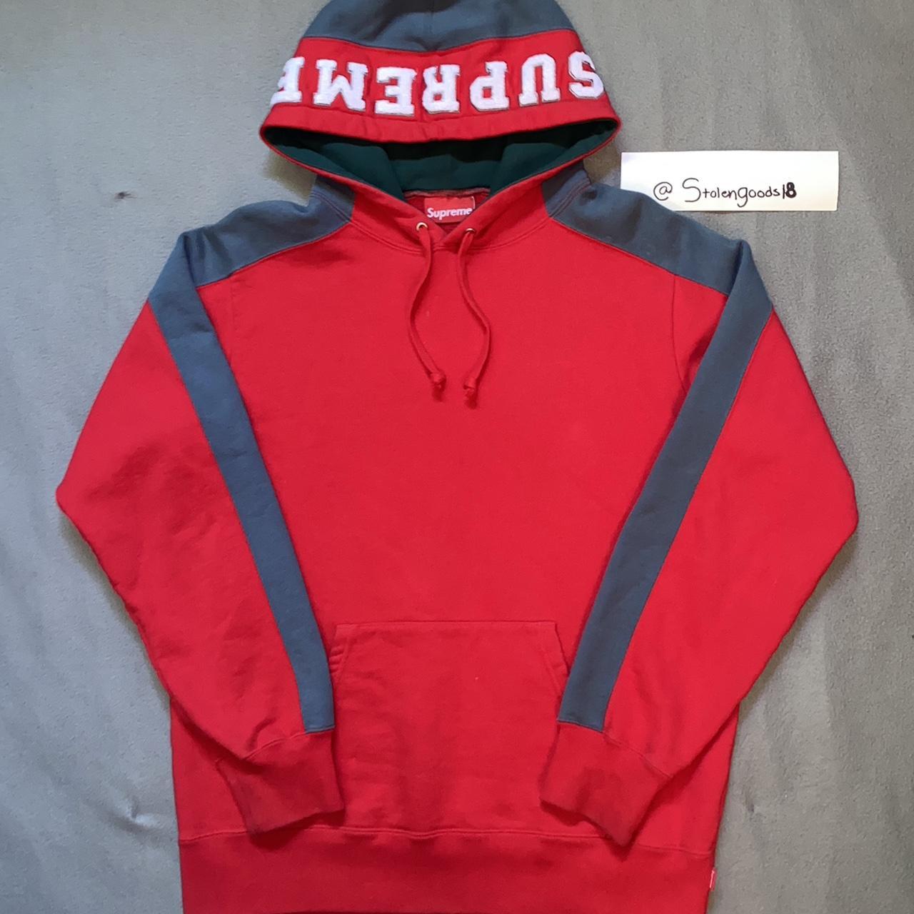 Supreme Paneled Hooded Sweatshirt RED 赤