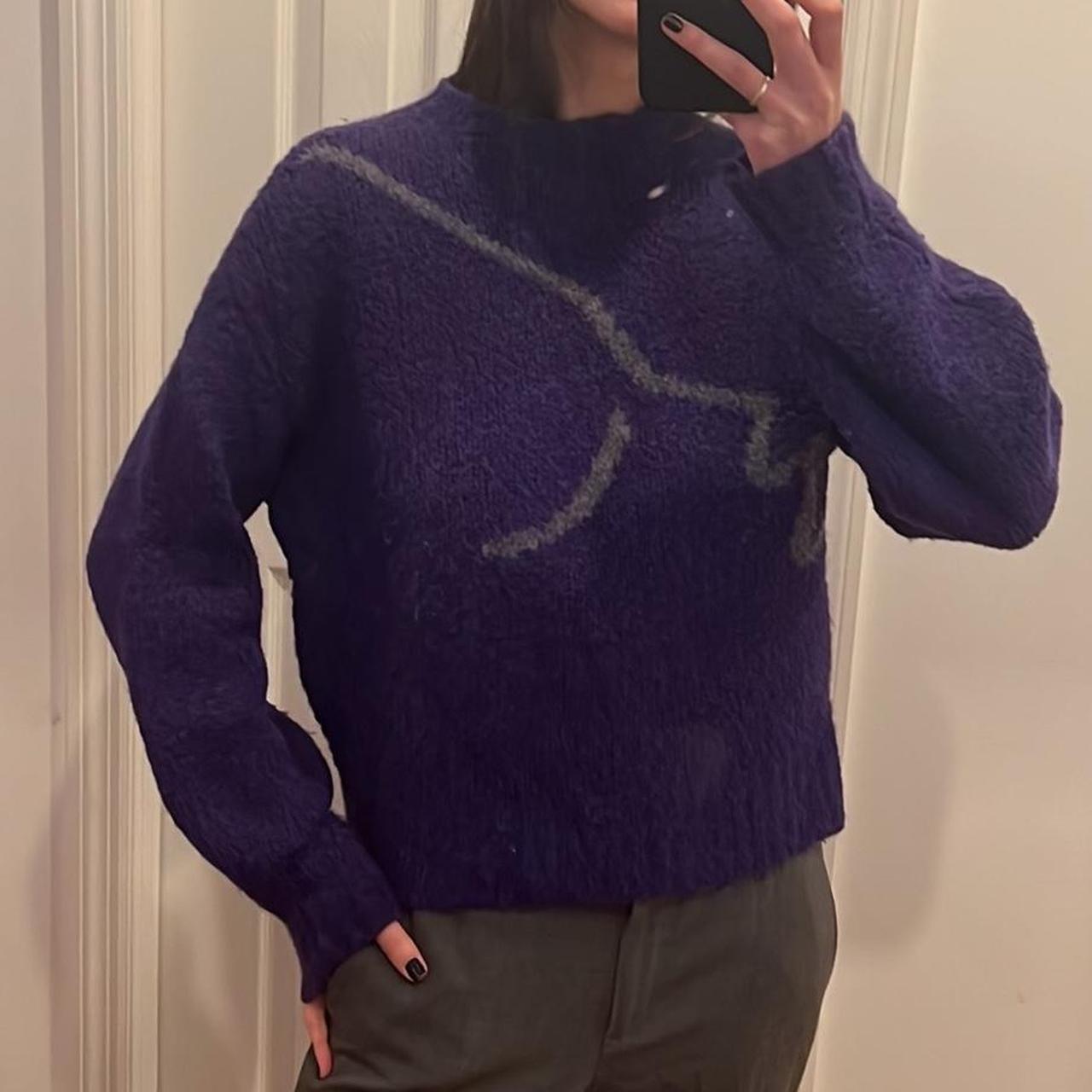 Paloma Wool Purple sweater. Worn once. small hole at. Depop