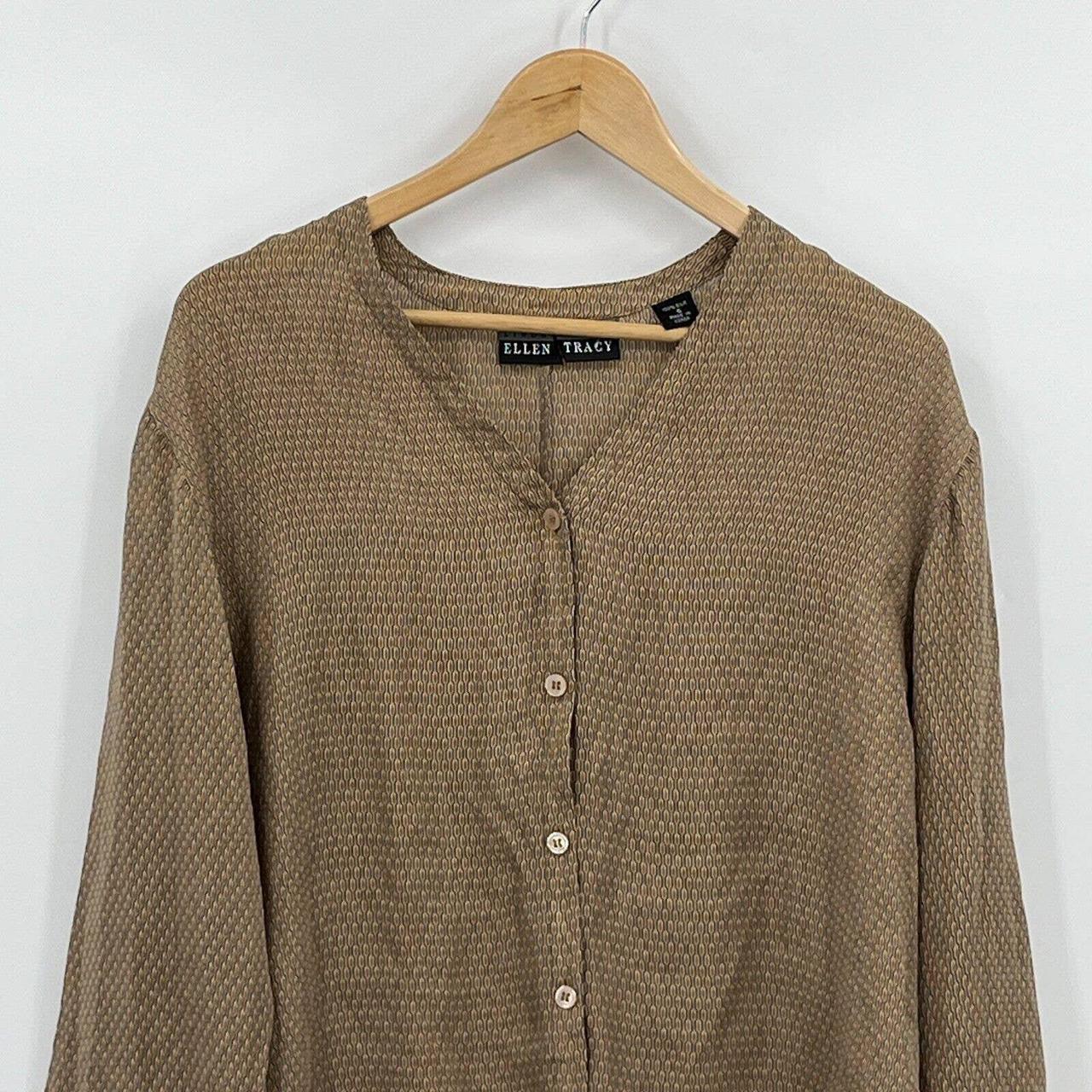 Ellen Tracy Women's Brown Blouse (2)