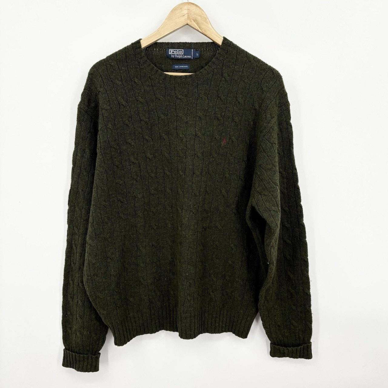 Polo Ralph Lauren Men's Sweater Green L – Vintage Polo Ralph