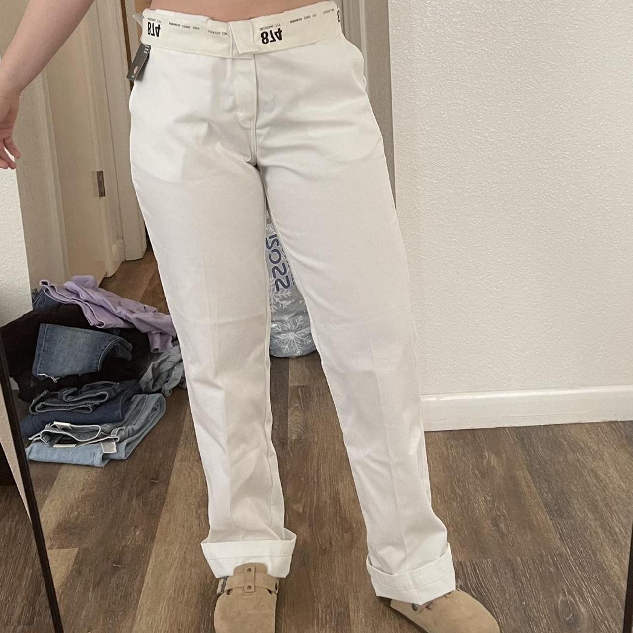 Dickies Women's White Trousers | Depop