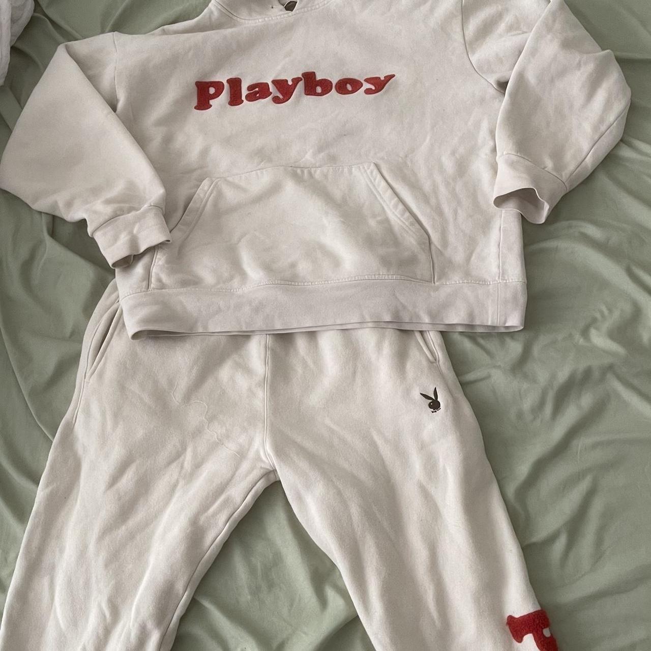 Playboy hoodie discount and sweatpants set