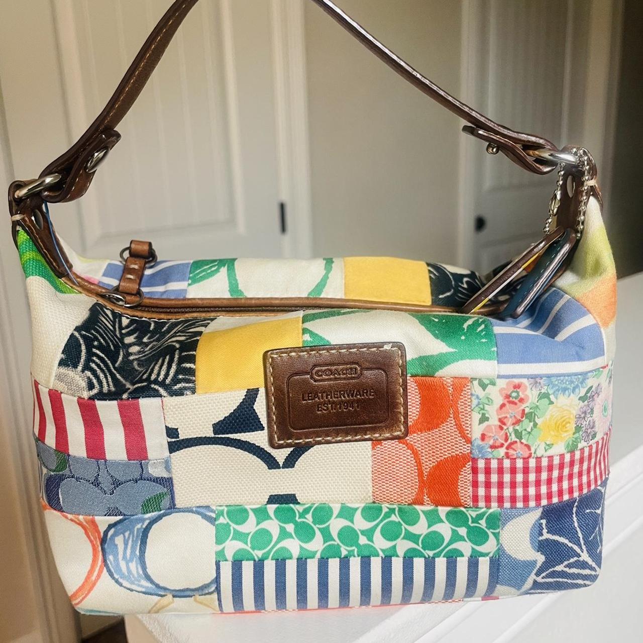 Vintage coach patchwork purse! Super cute and | Depop