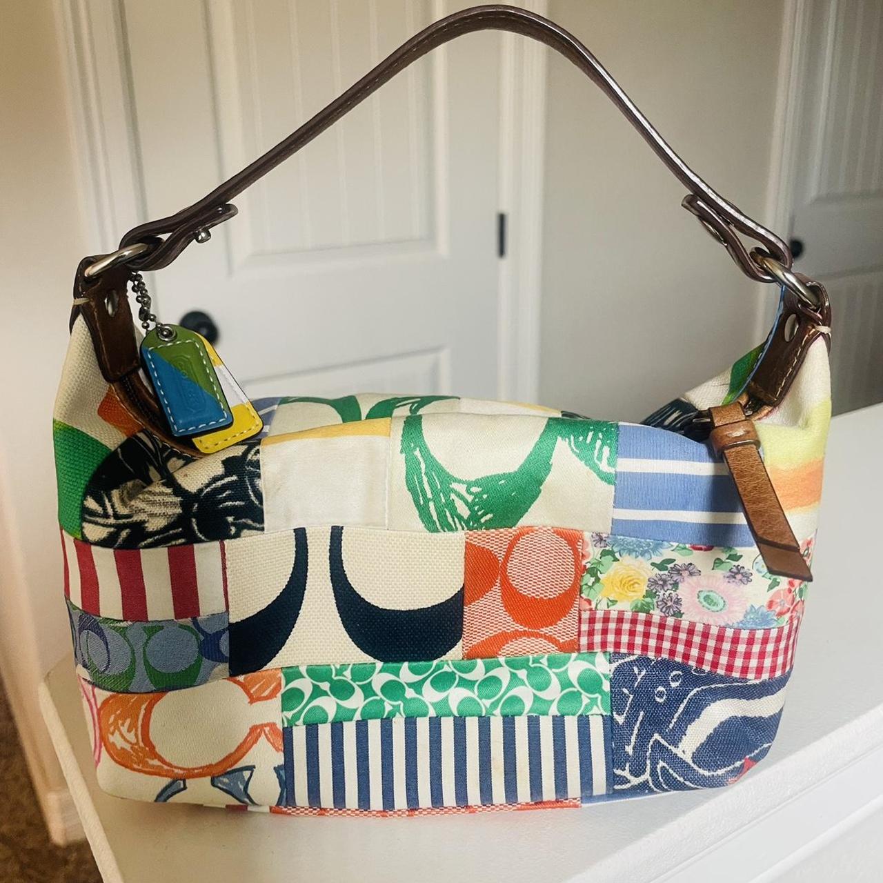 Vintage coach patchwork purse! Super cute and | Depop