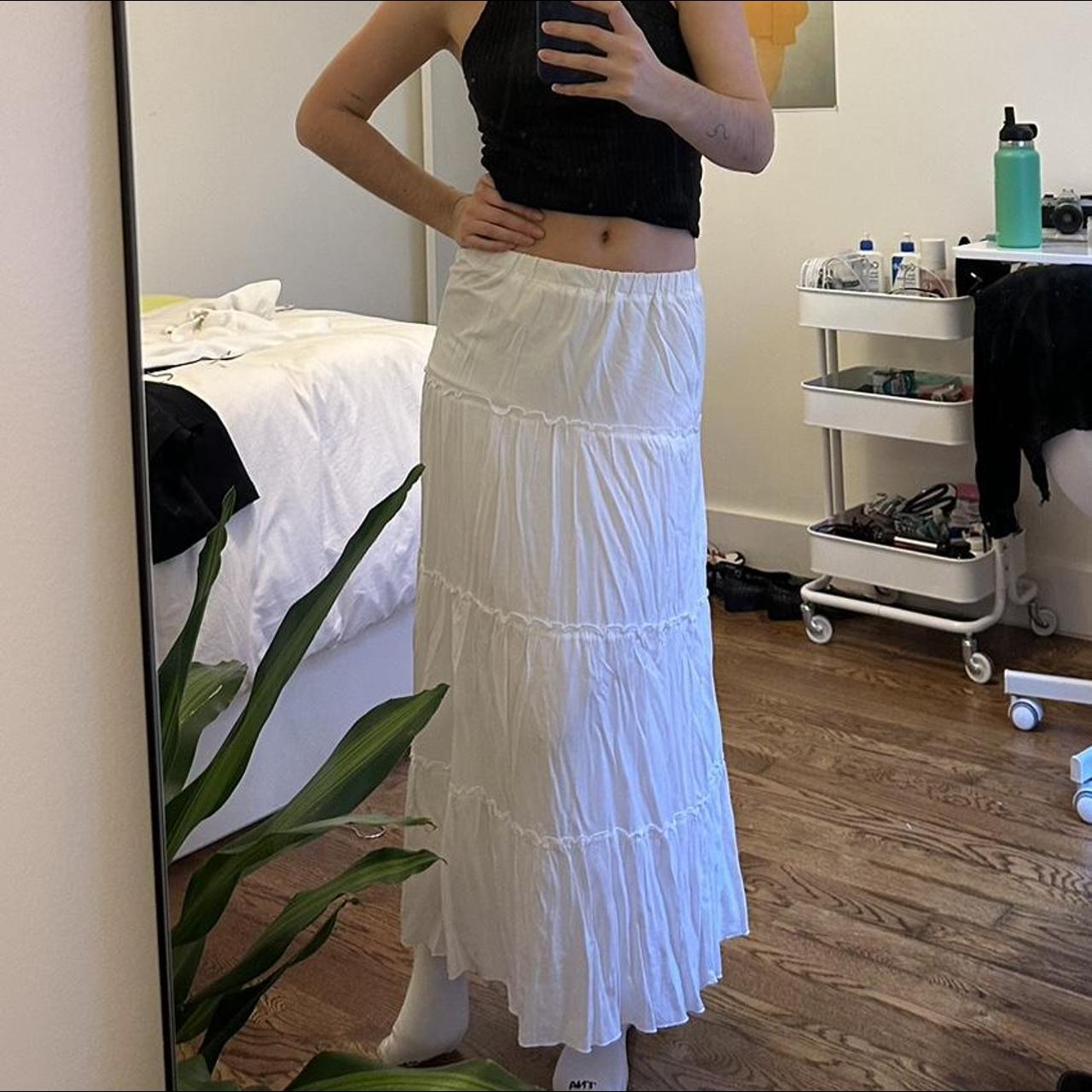 Brandy Melville Izzy Tiered Maxi skirt Light wear... Depop