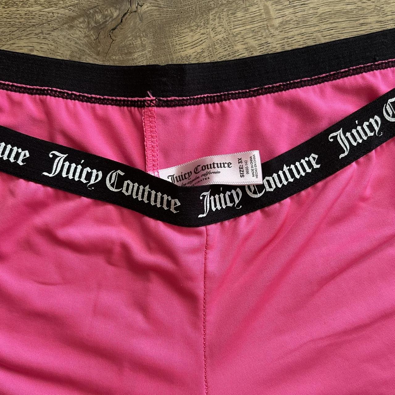 juicy couture boyshort boxers🩷 hot pink with a black... - Depop