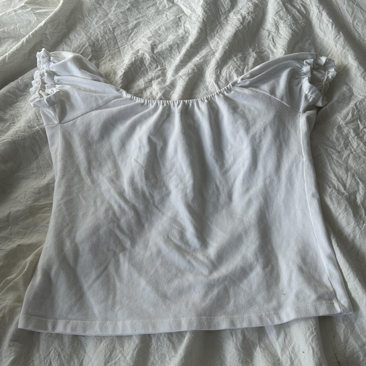 Brandy Melville J Galt Open Tie Front Pointelle - Depop