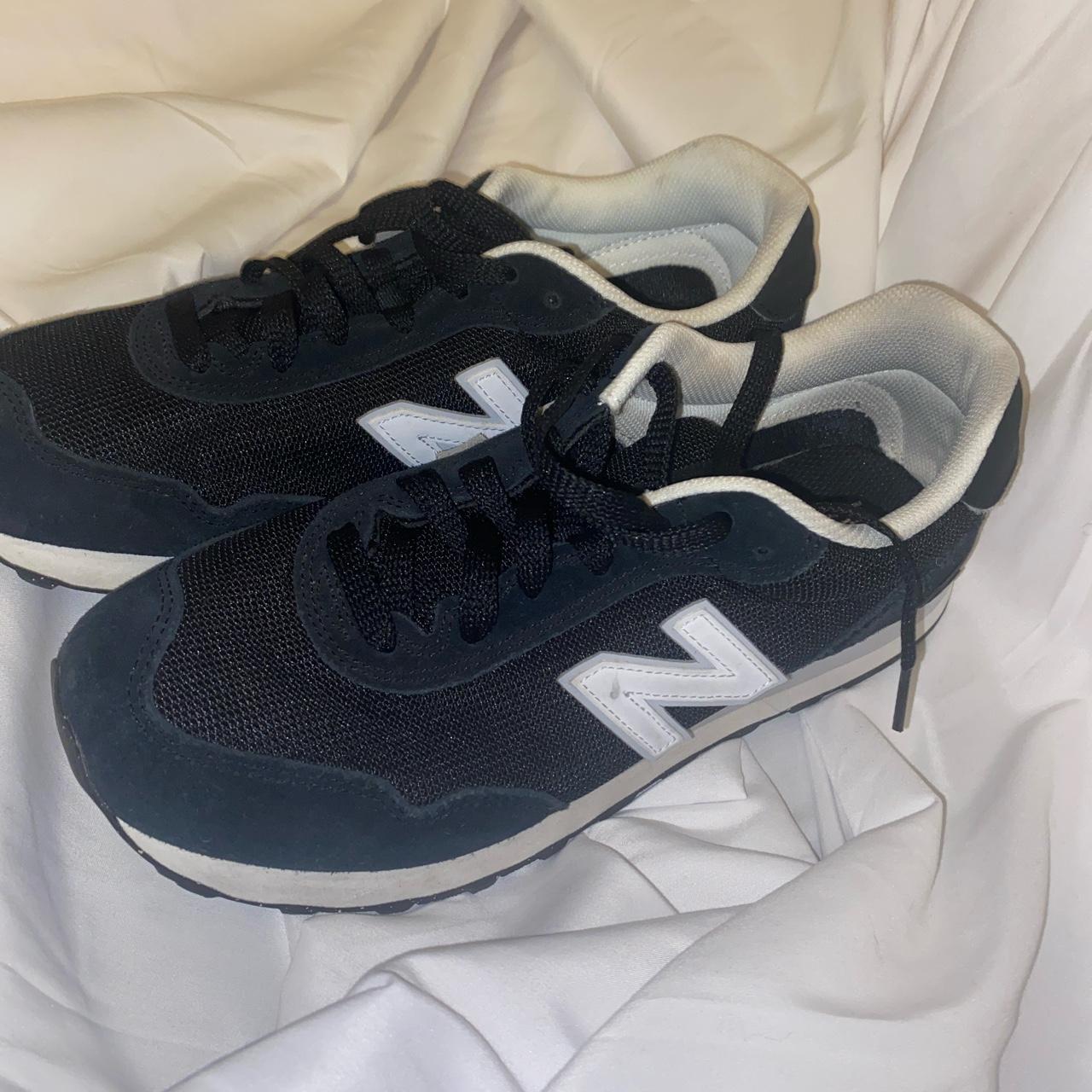 mens black and white new balance