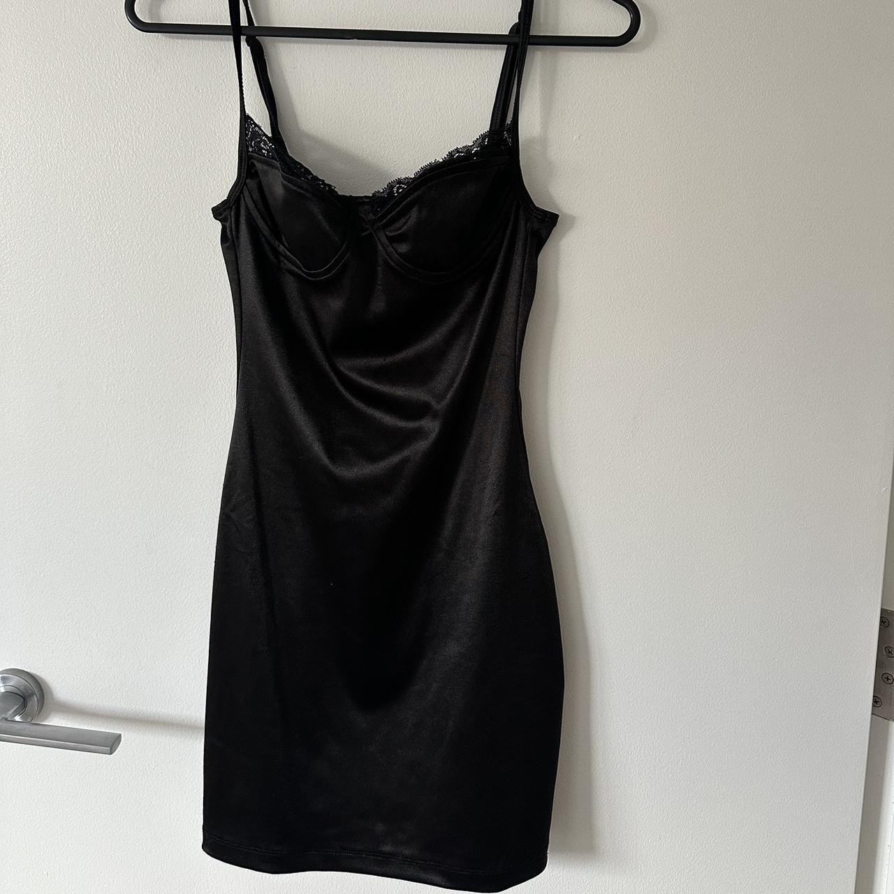 Motel Rocks black Lesty mini dress w/lace . Size S/8... - Depop