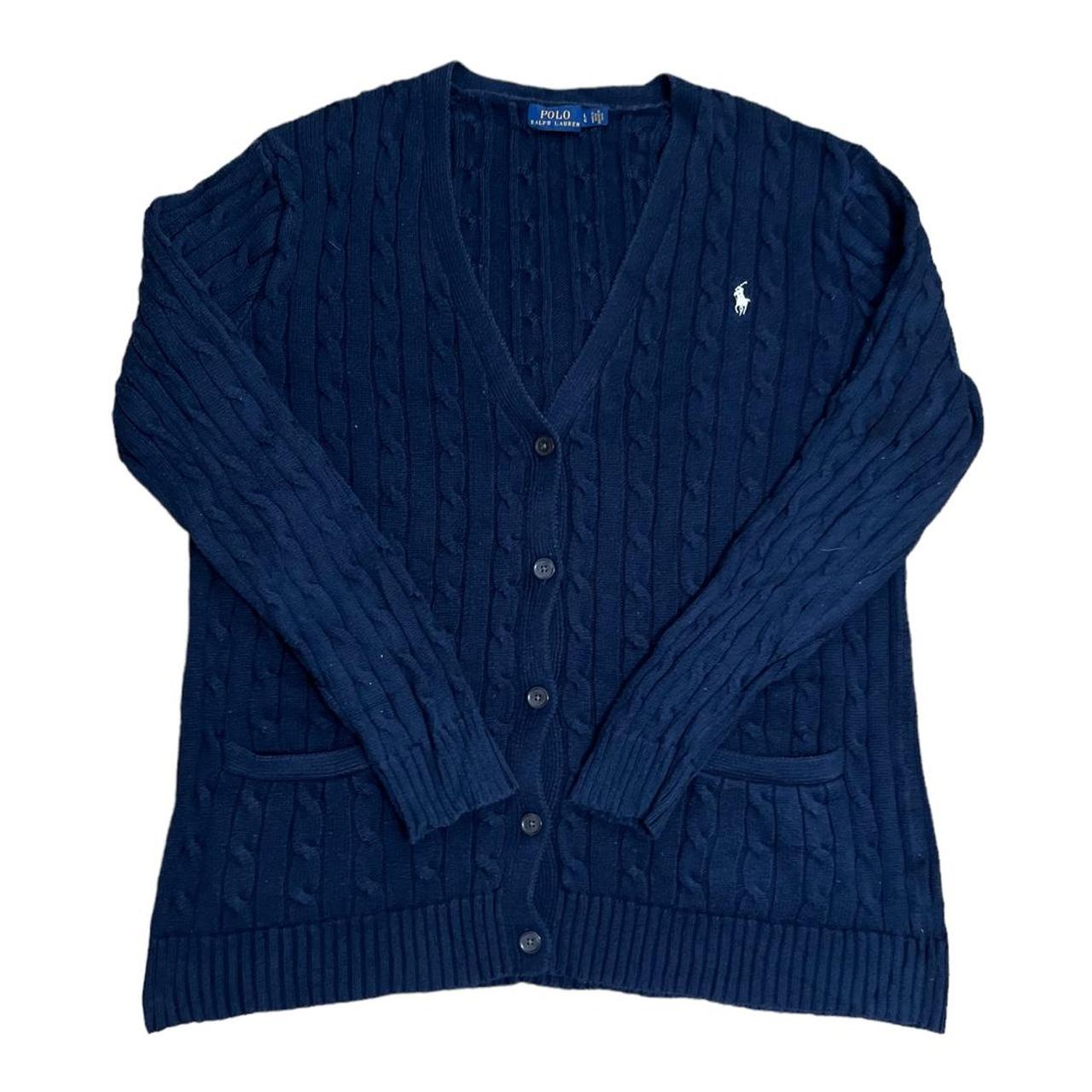 Ralph Lauren Women's Navy Cardigan | Depop