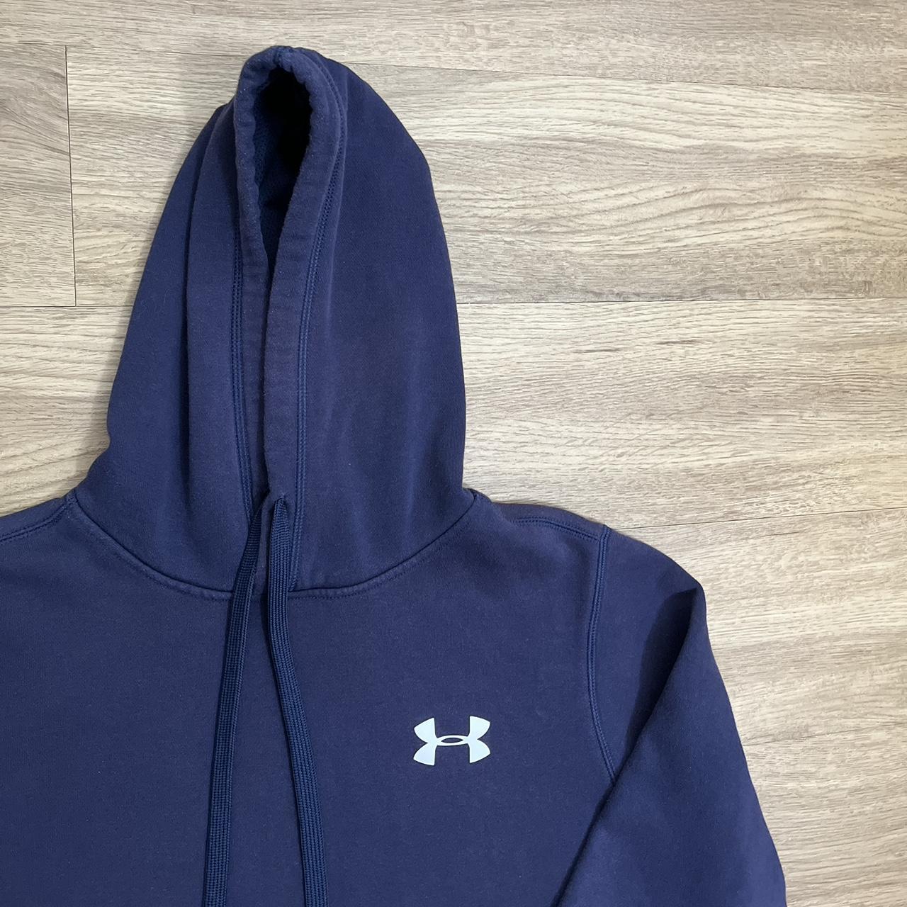 Navy Under Armour Hoodie 📦 FREE SHIPPING 📐LABEL... - Depop