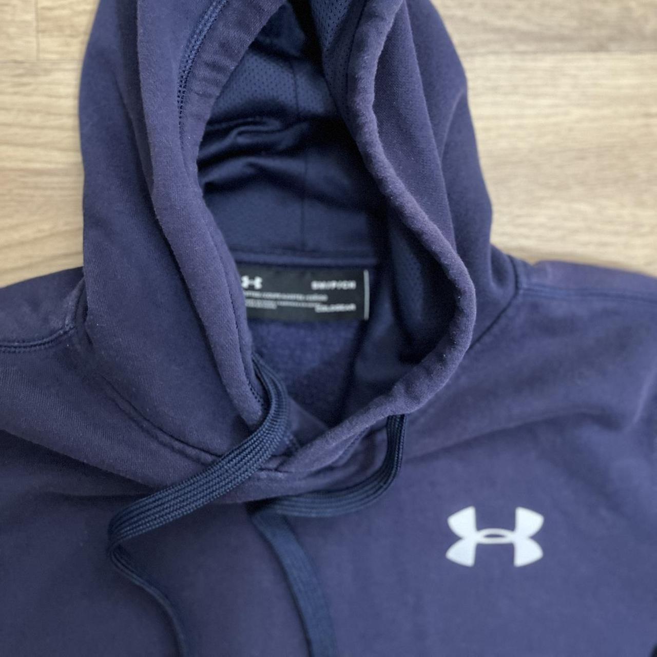 Navy Under Armour Hoodie 📦 FREE SHIPPING 📐LABEL... - Depop