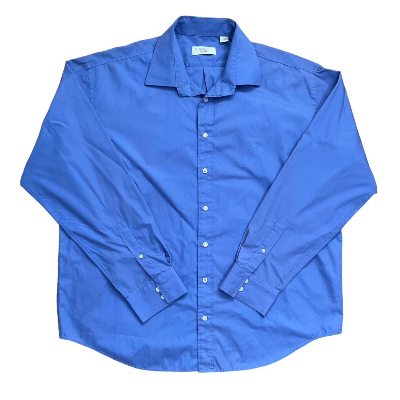 Yves Saint Laurent Men's Blue Shirt | Depop