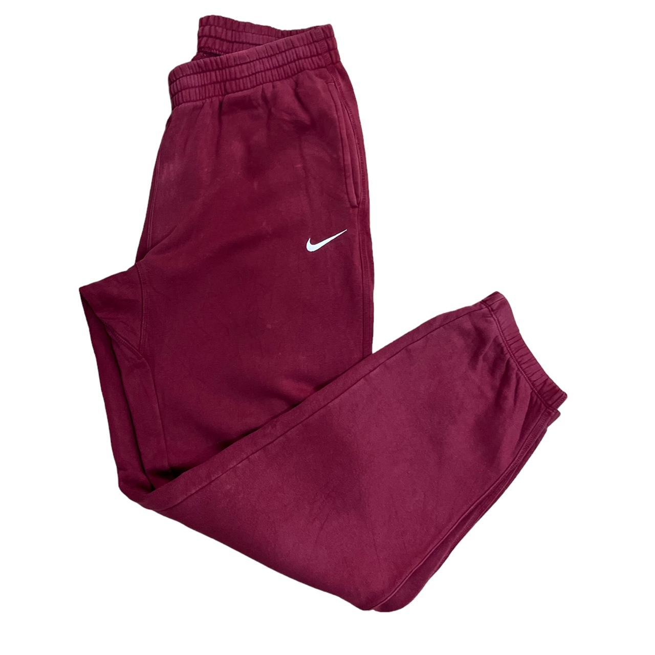 mens nike burgundy joggers