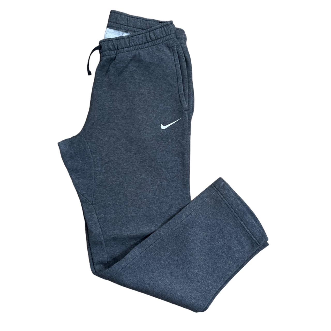 swoosh grey joggers