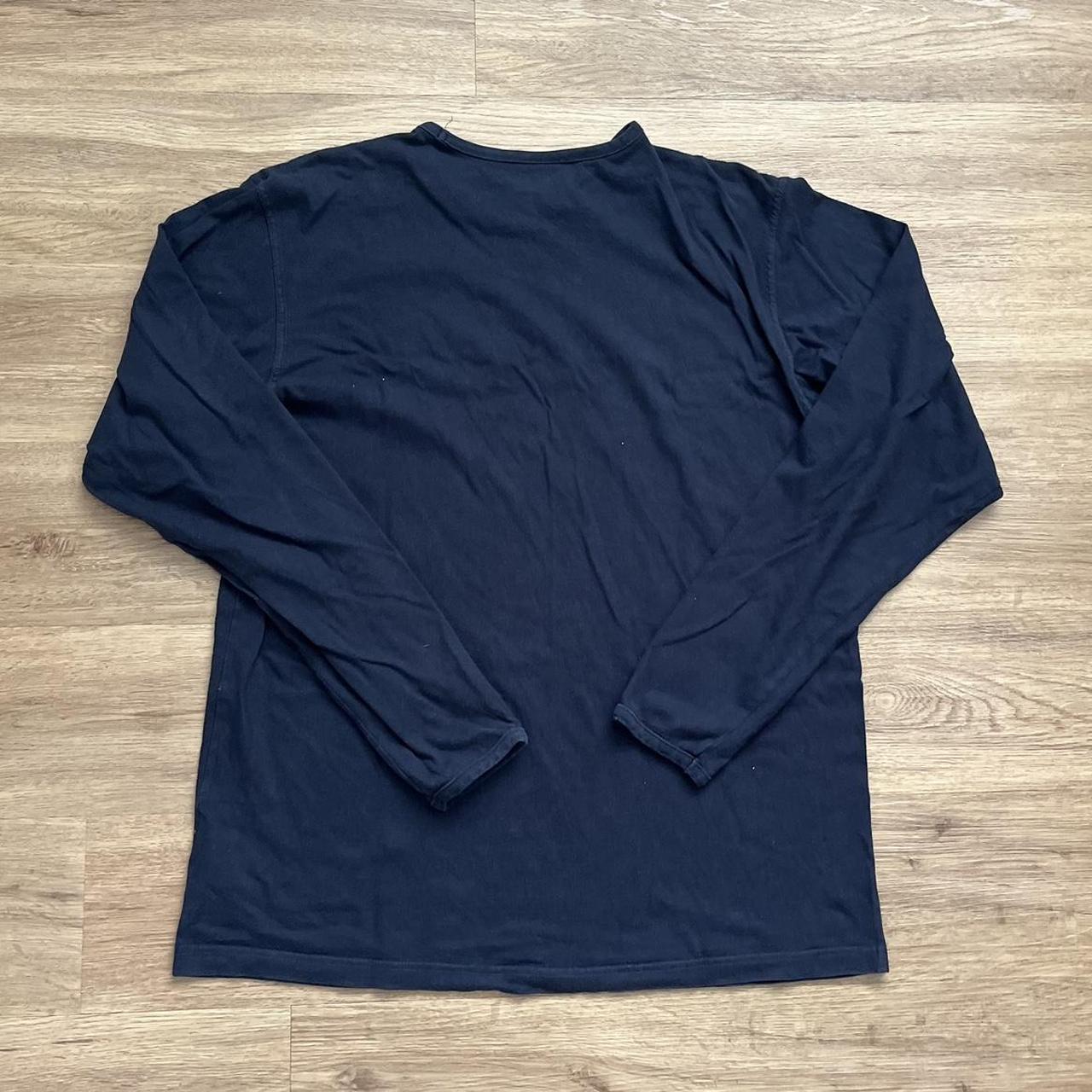 Dark Navy Retro Nike Long Sleeve T-Shirt 📦 FREE... - Depop
