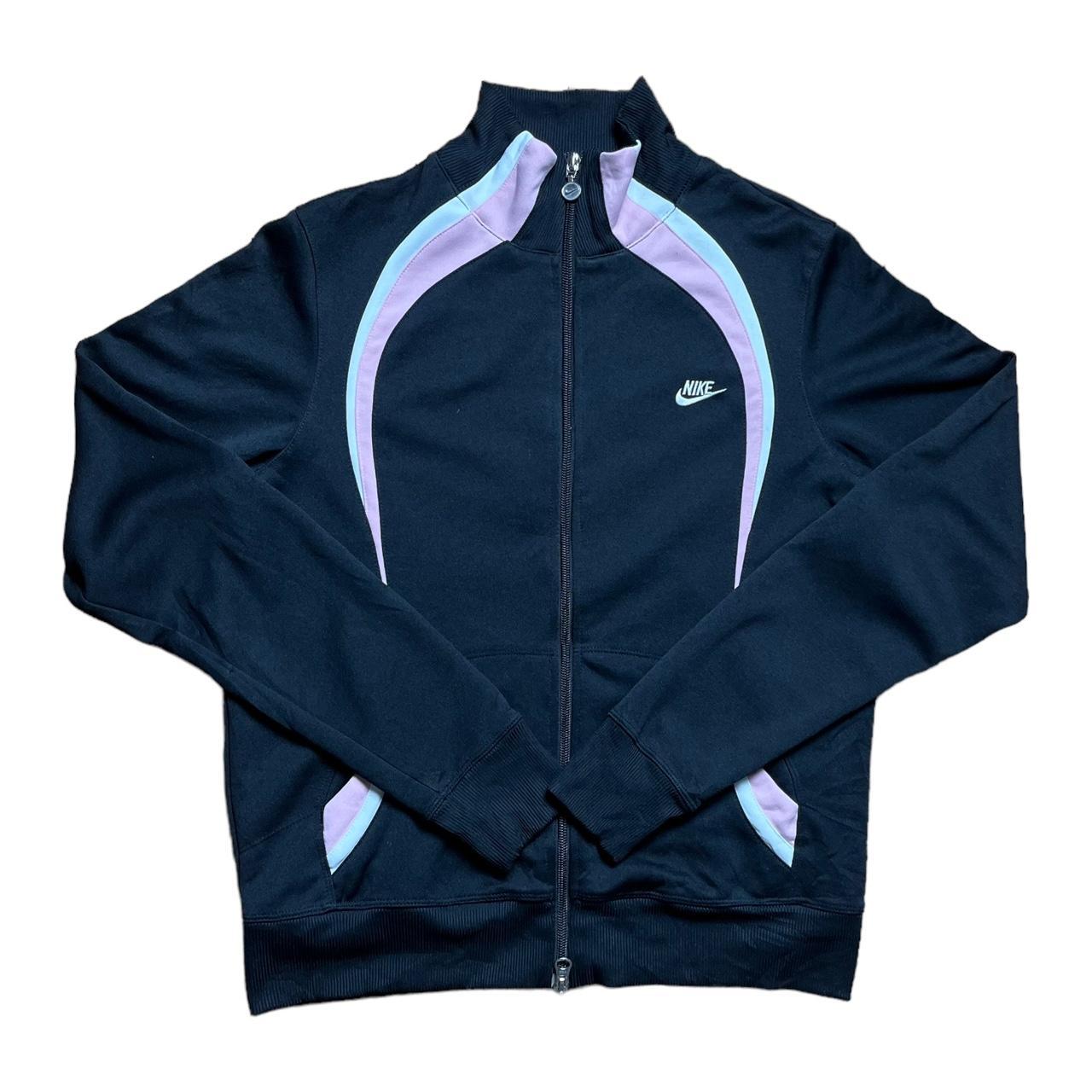 Nike tribute jacket 2025 black and pink