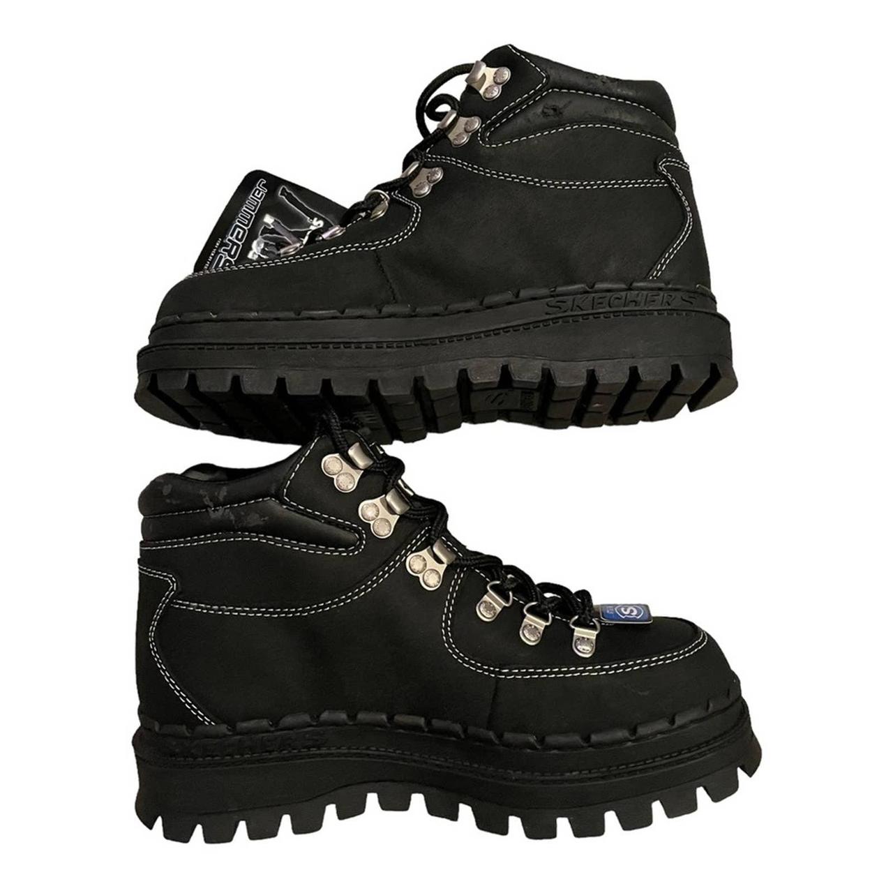 Skechers vintage 90s Jammers leather high top lace... Depop