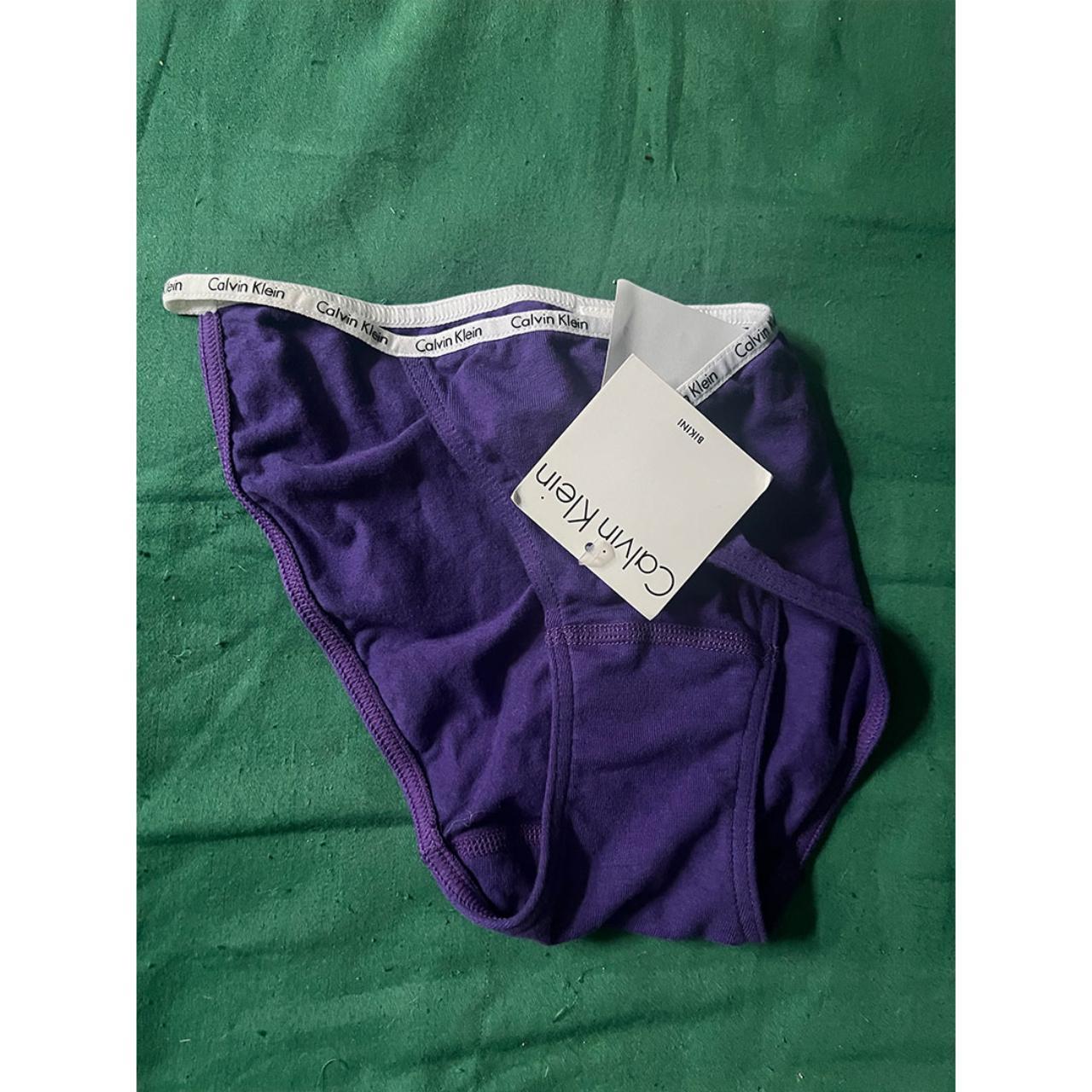 Calvin Klein Women's Purple Panties Depop