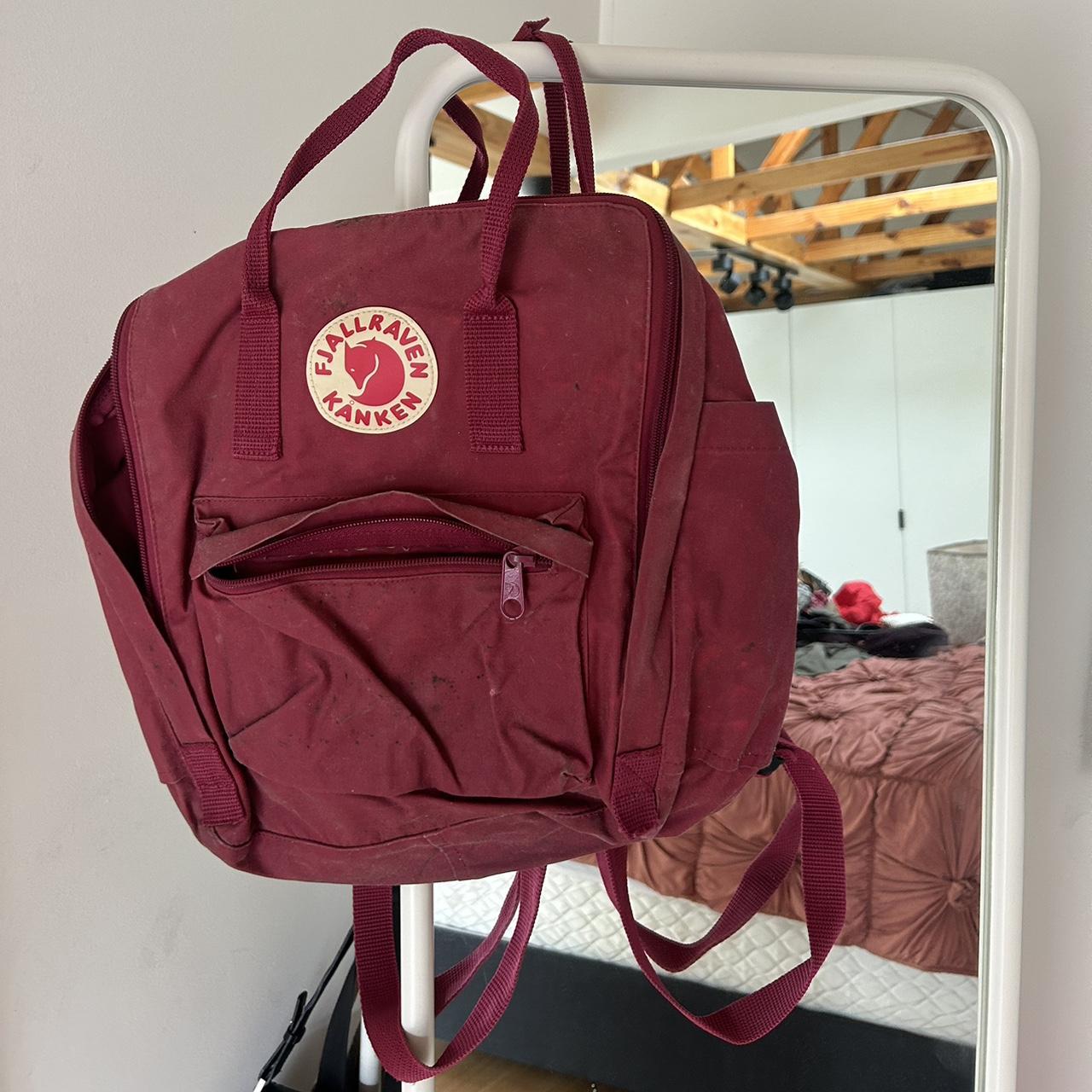 Kanken Plum Red backpack Depop