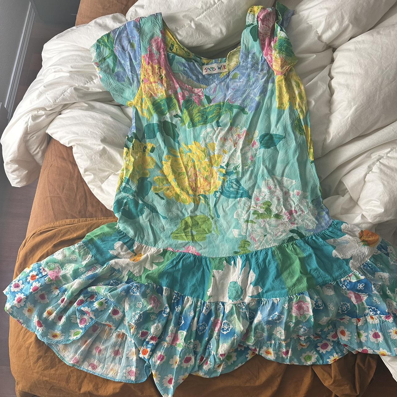 Vintage Jams World Floral Print Hattie Dress Size... Depop