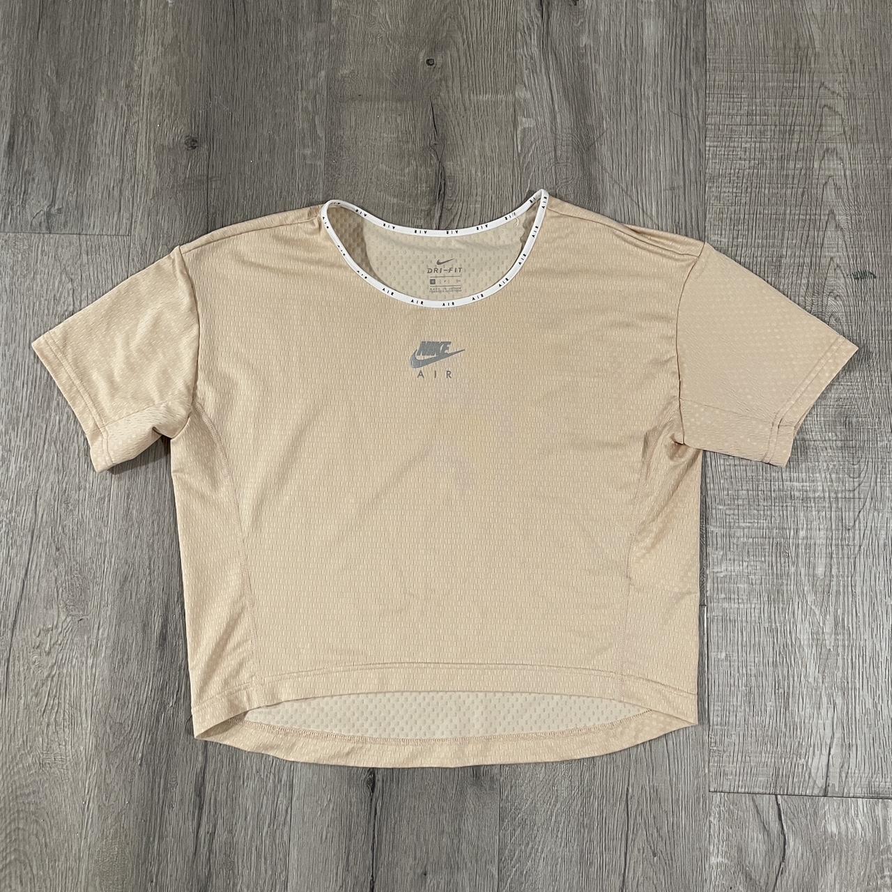 tan nike shirt womens